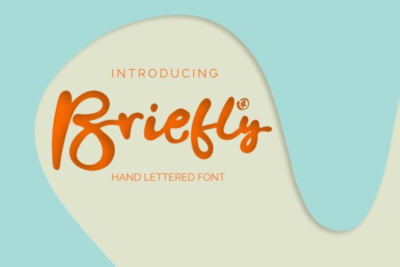 Briefly: A Handwritten Font for Editorial Design