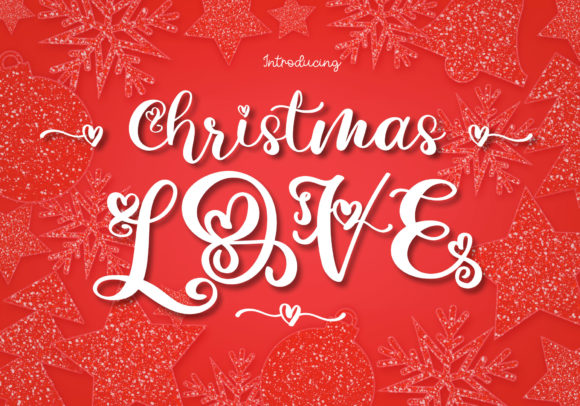 Christmas Love Font for Handmade Holiday Designs