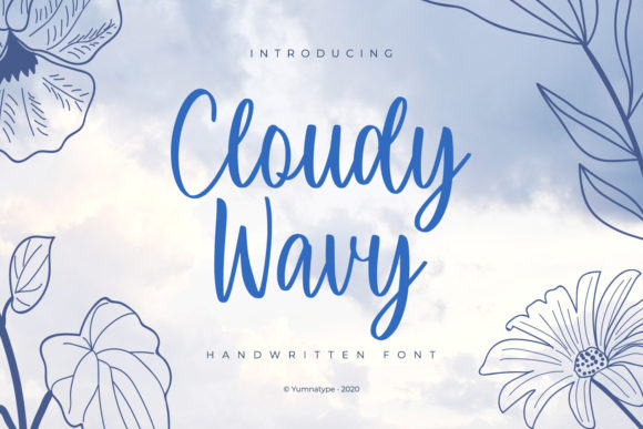 Cloudy Wavy: A Handwritten Typeface for Editorial Calm
