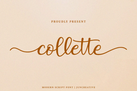 Collette Font: Elegant Script for Handmade Brands