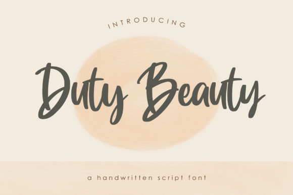 Duty Beauty: A Playful Script Font for Modern Brands