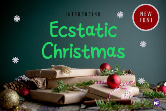Ecstatic Christmas: A Festive Handwritten Font for Web Design