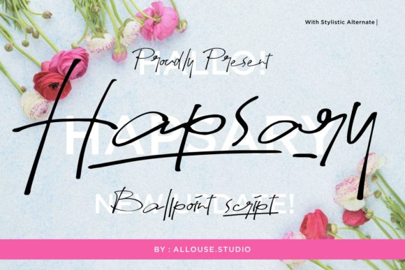 Hapsary: A Handwritten Font for Makers