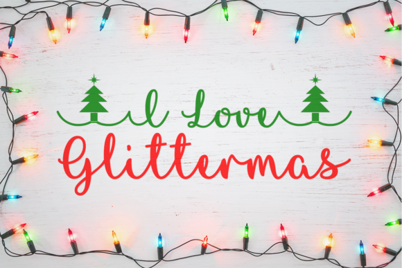 I Love Glittermas: A Festive Font for Web Design