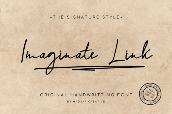 Imaginate Link: A Handwritten Font for Campaigns