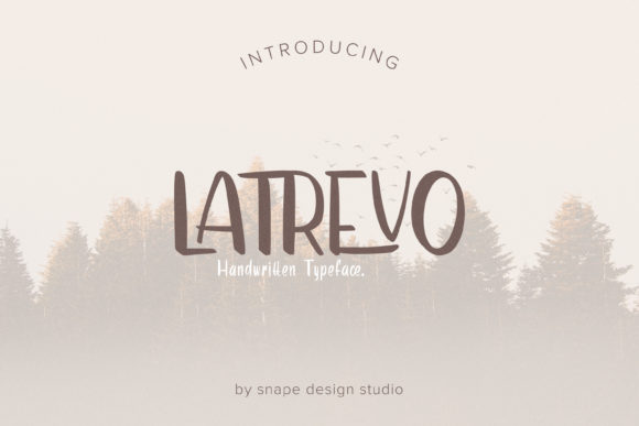 Latrevo: A Handwritten Typeface for Editorial Warmth