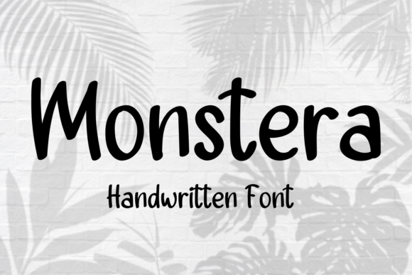Monstera: A Handwritten Font for Editorial Design