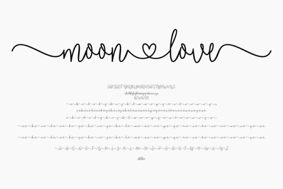 Moonlove Font: A Romantic Script for Handmade Brands