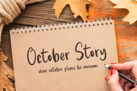 October Story: A Handwritten Font for Branding