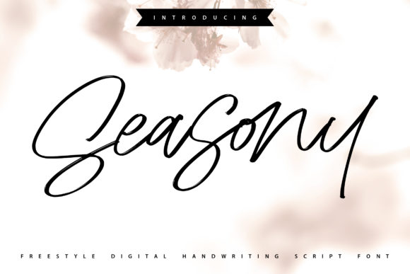 Seasony: A Handwritten Font for Small Business Branding