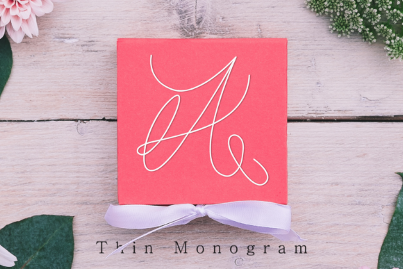 Thin Monogram: A Delicate Typeface for Editorial Design