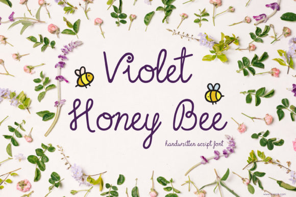 Violet Honey Bee: The Handwritten Font for Marketers
